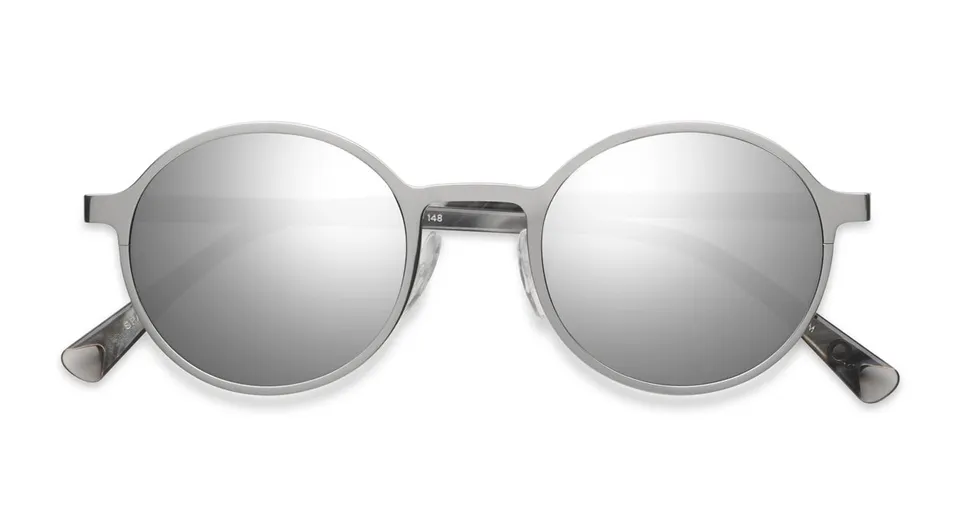 Etnia Barcelona Yokohama 2 Silver lunettes de soleil SL miroir 49