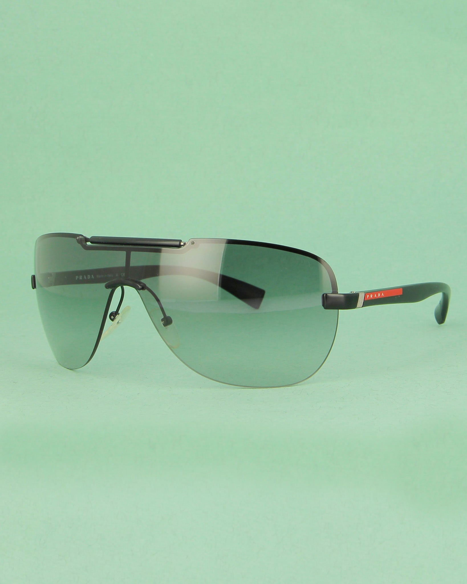 Prada 1BO-3M1 lunettes masque noires