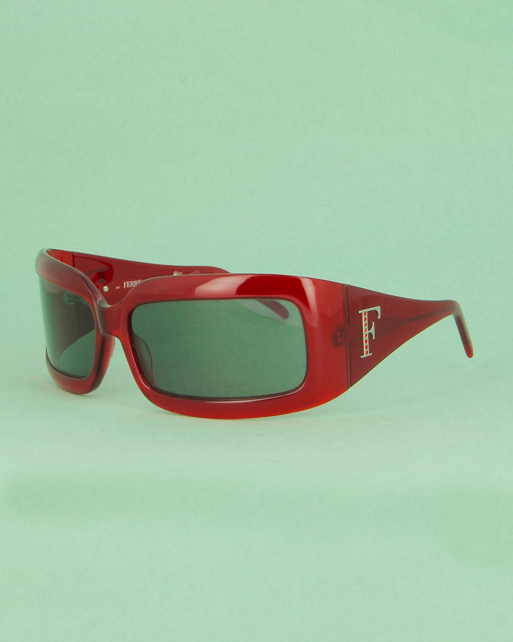 Gianfranco Ferré 7281 lunettes de soleil rouges masque