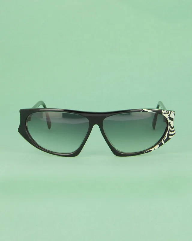 Silhouette Mask lunettes de soleil noir et blanc femme