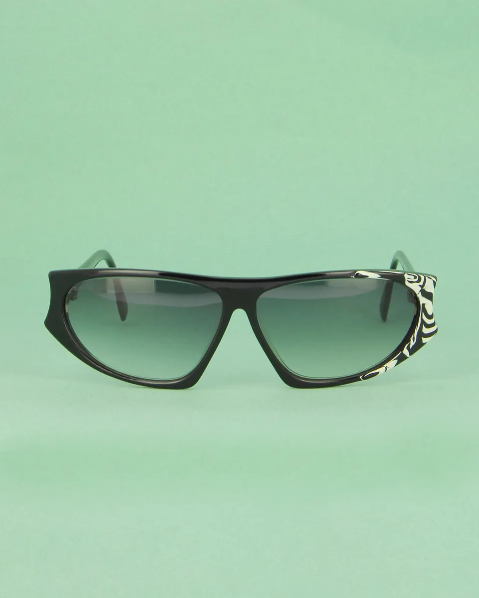 Silhouette Mask lunettes de soleil noir et blanc femme