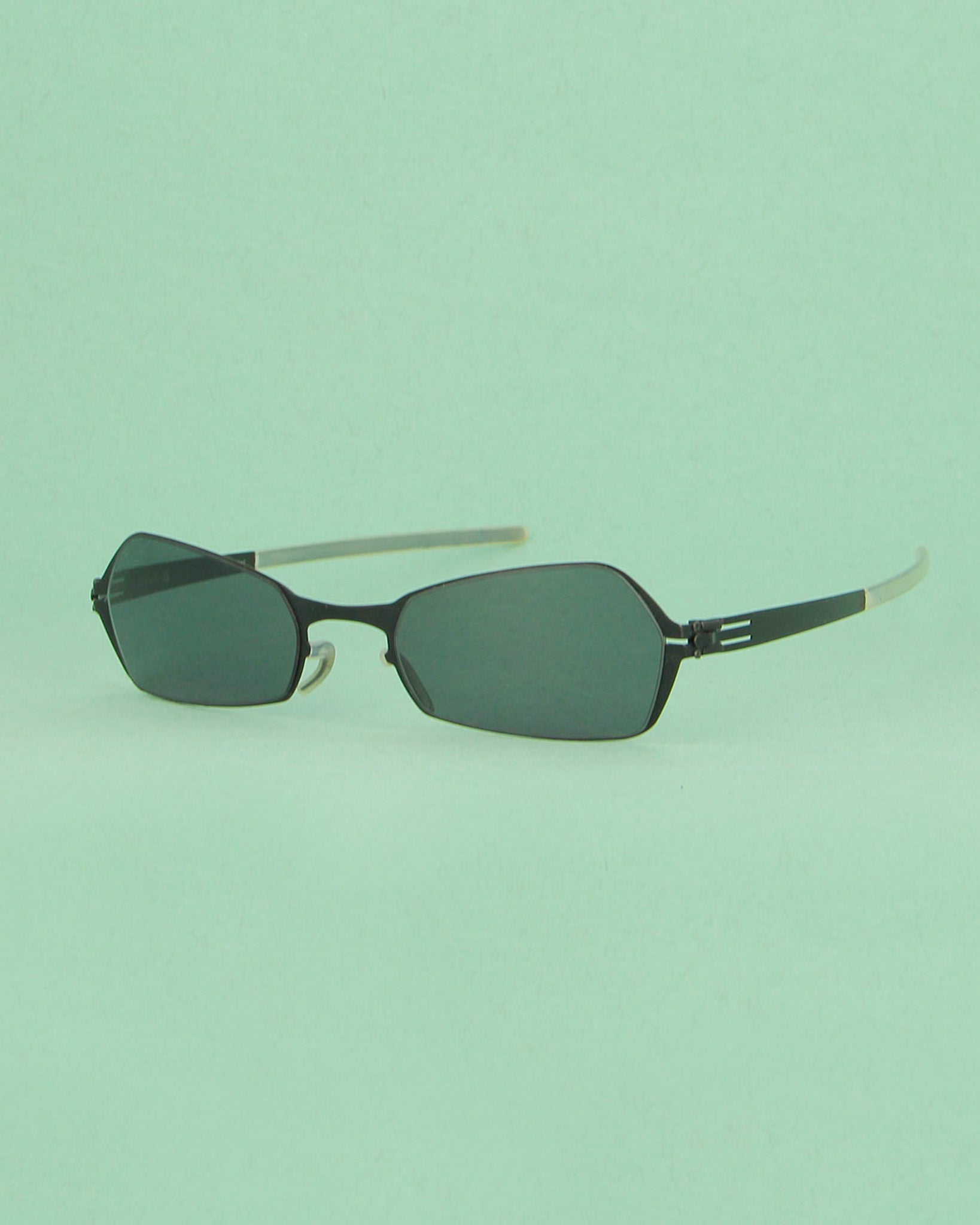 ICI Berlin Cem lunettes de soleil métal noir vintage