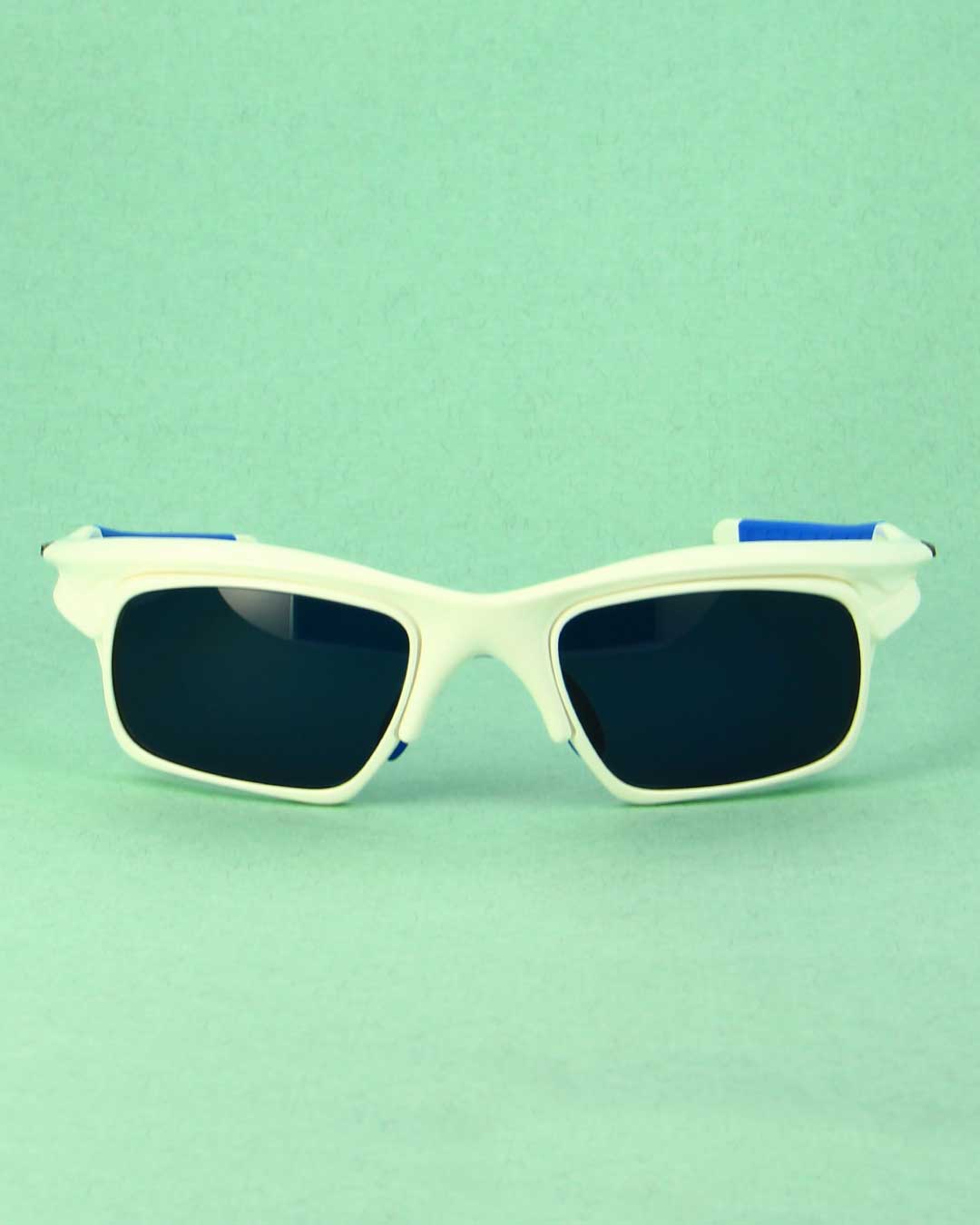 BOZ Bike Star lunettes de soleil sport blanc bleu