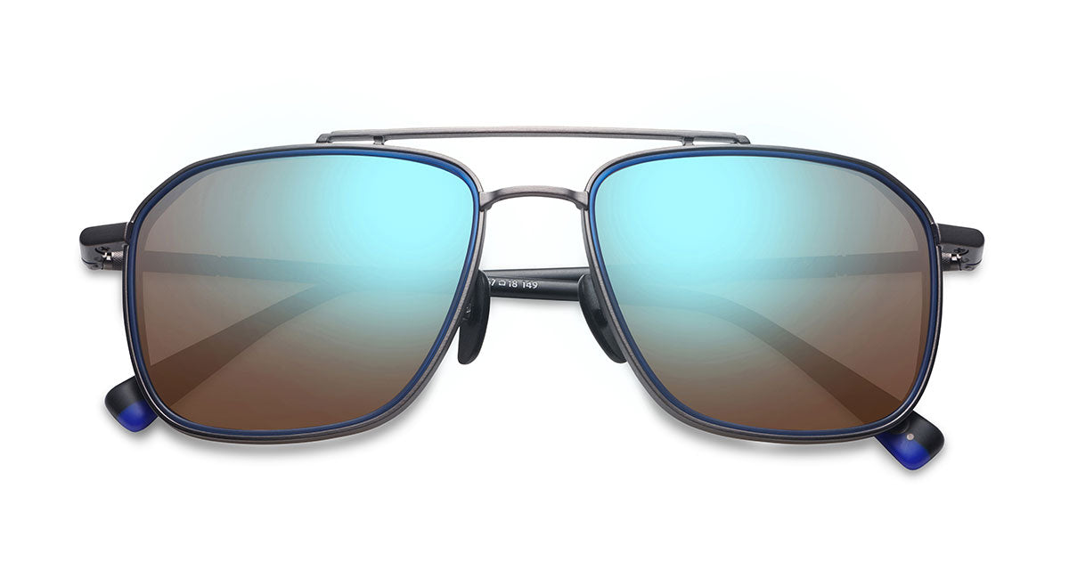 Etnia Barcelona Munger Moss Sun lunettes de soleil polarisé dégradé 57