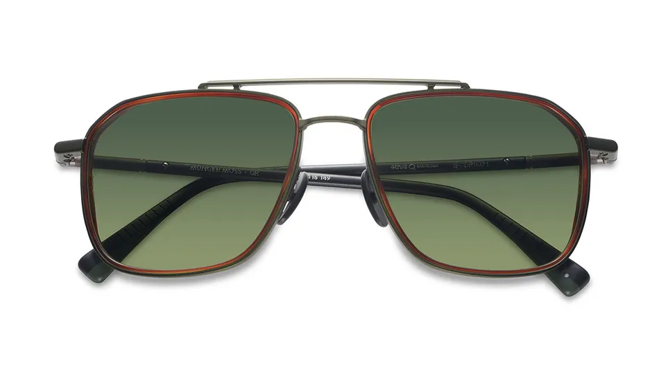 Etnia Barcelona Munger Moss Sun lunettes de soleil polarisé dégradé 57