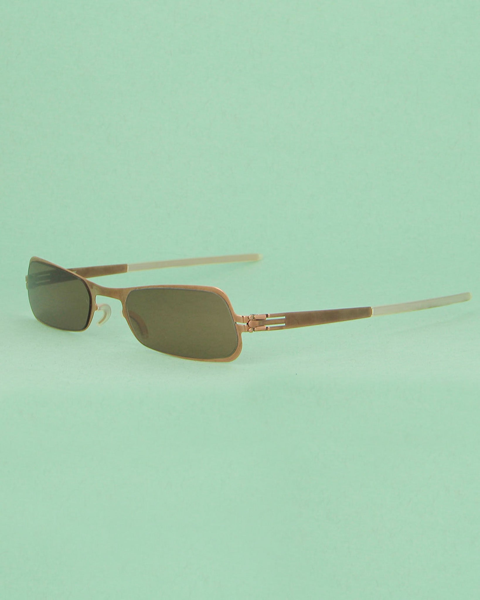 Ici Berlin Lemi lunettes de soleil rectangulaires bronze