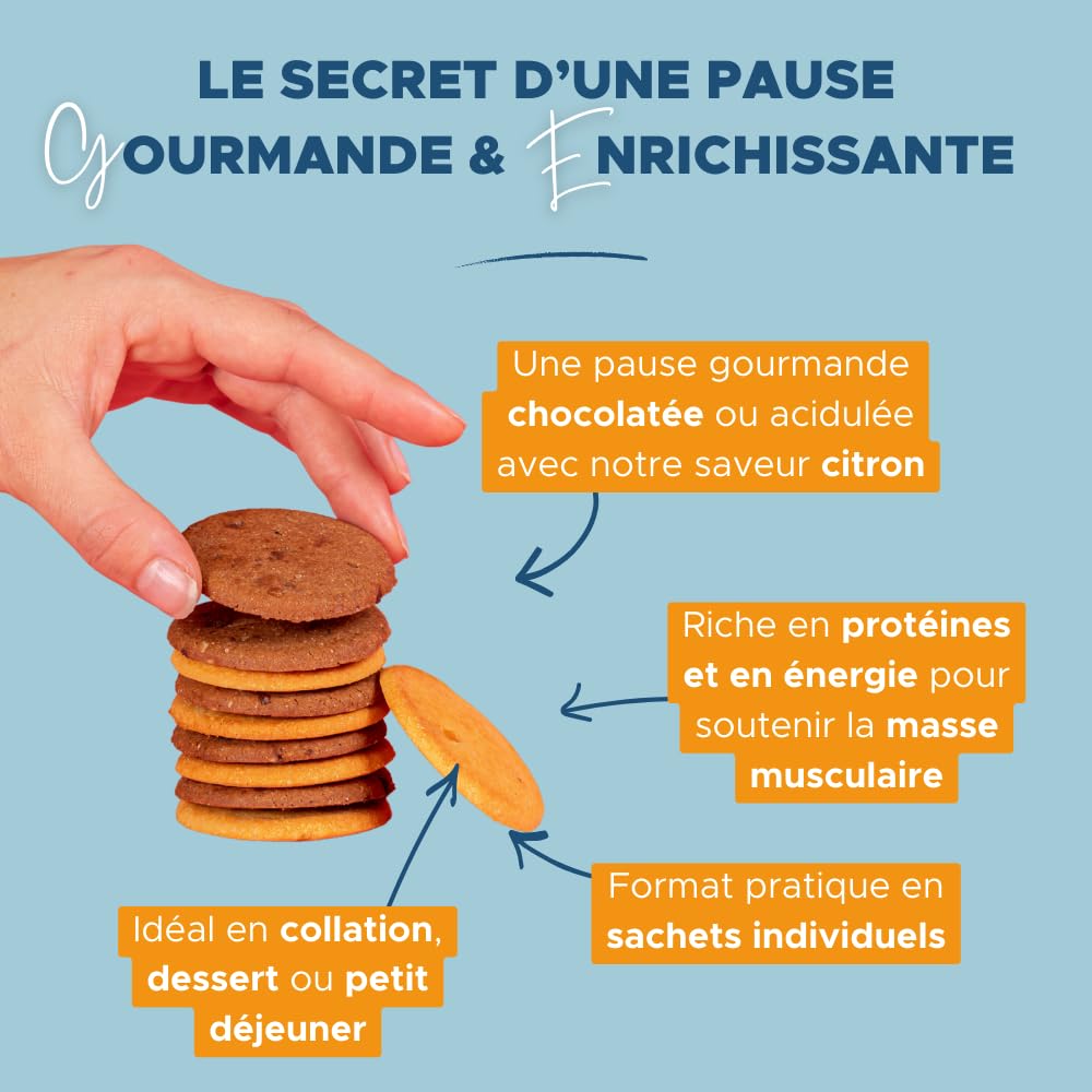 Nutrisens Fortesens biscuits protéinés citron lot de 3