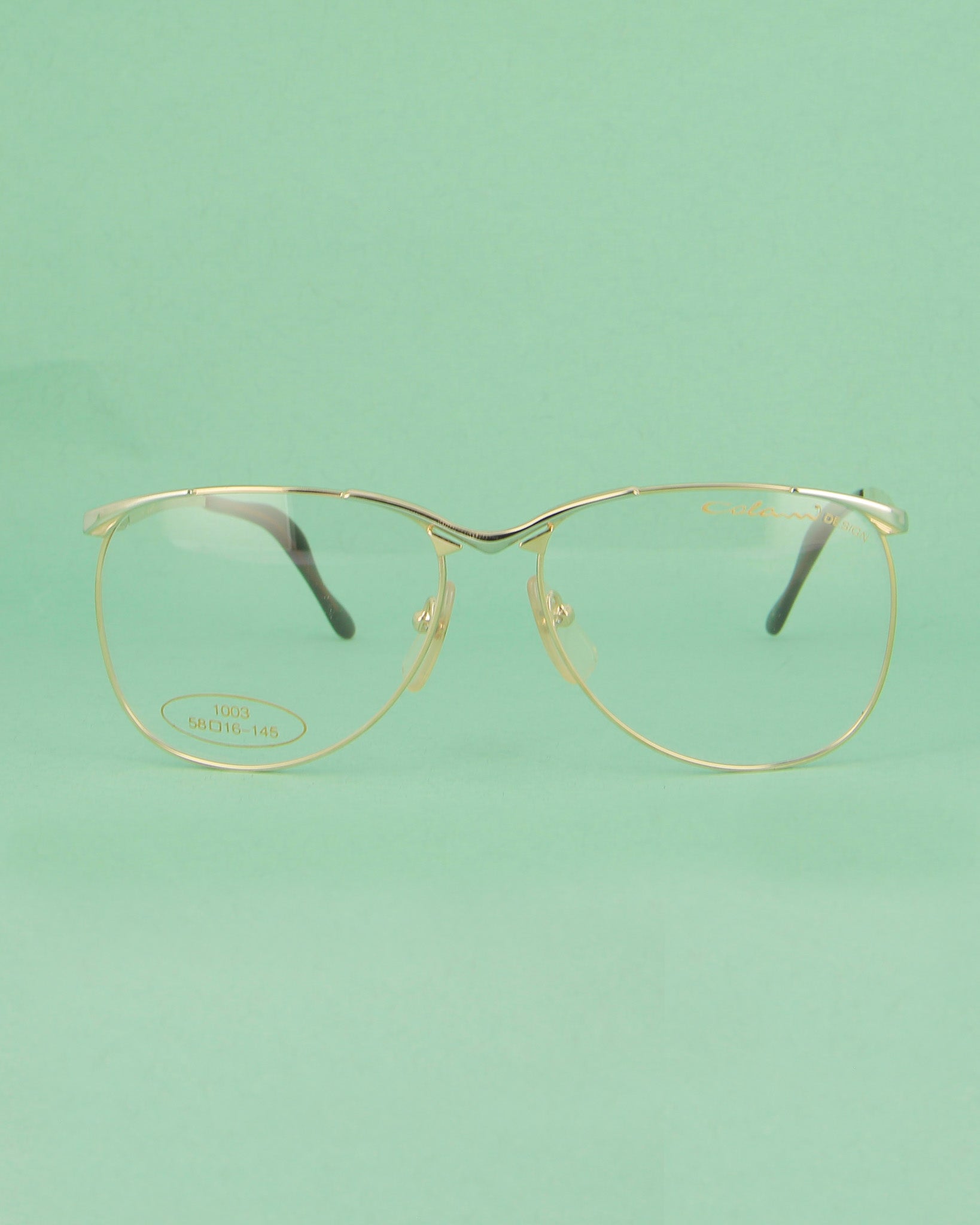 Colani 1702 lunettes de vue doré oversized métal