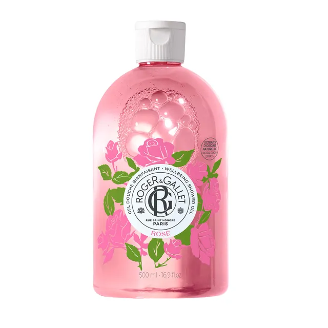 Roger & Gallet Rose gel douche 500 ml huile de rose