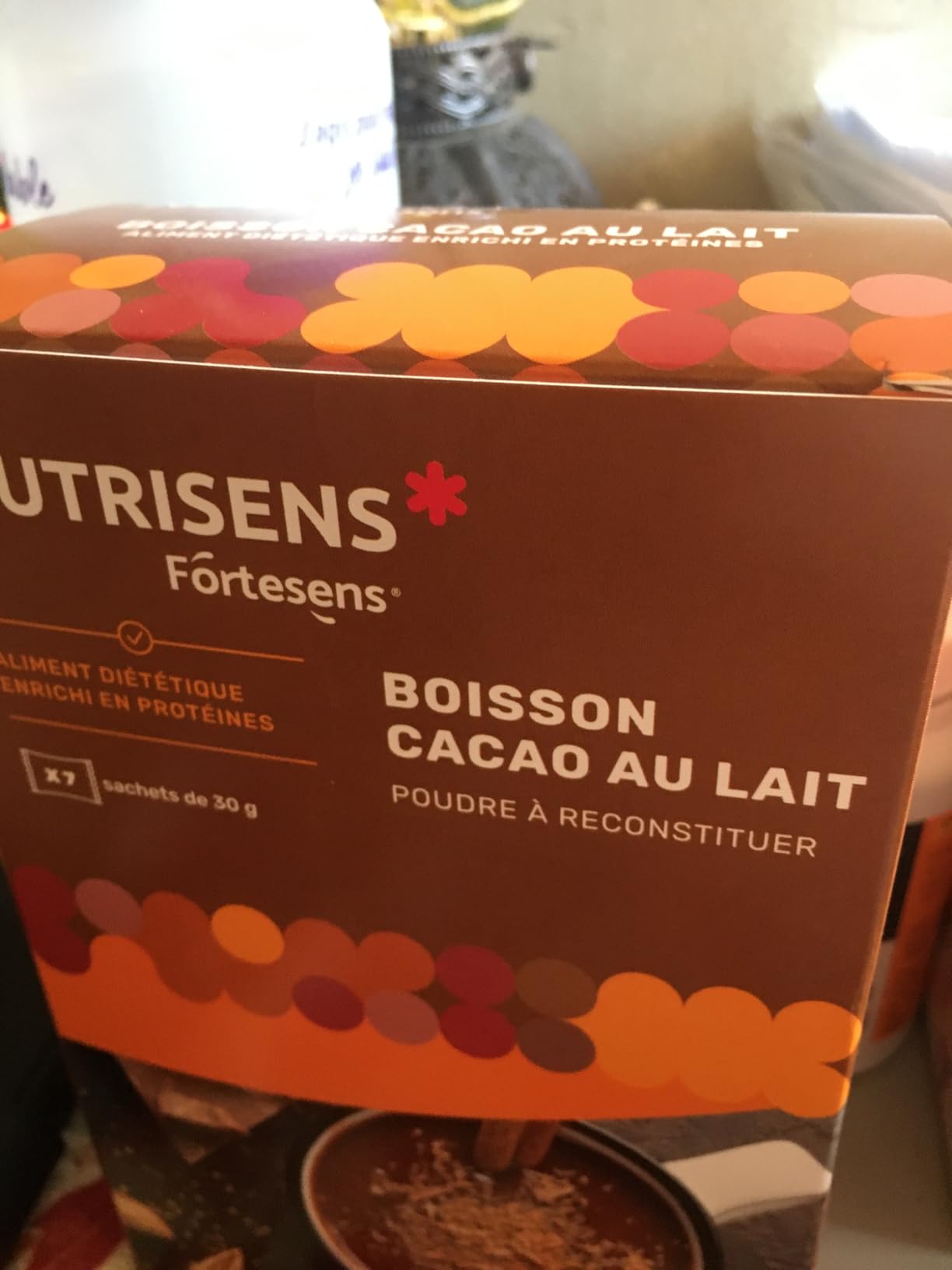 Nutrisens Fortesens boisson protéinée cacao 7x30g