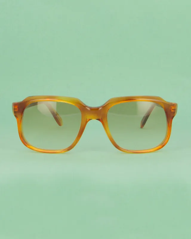 Desa MOD1 lunettes de soleil carrées miel vintage