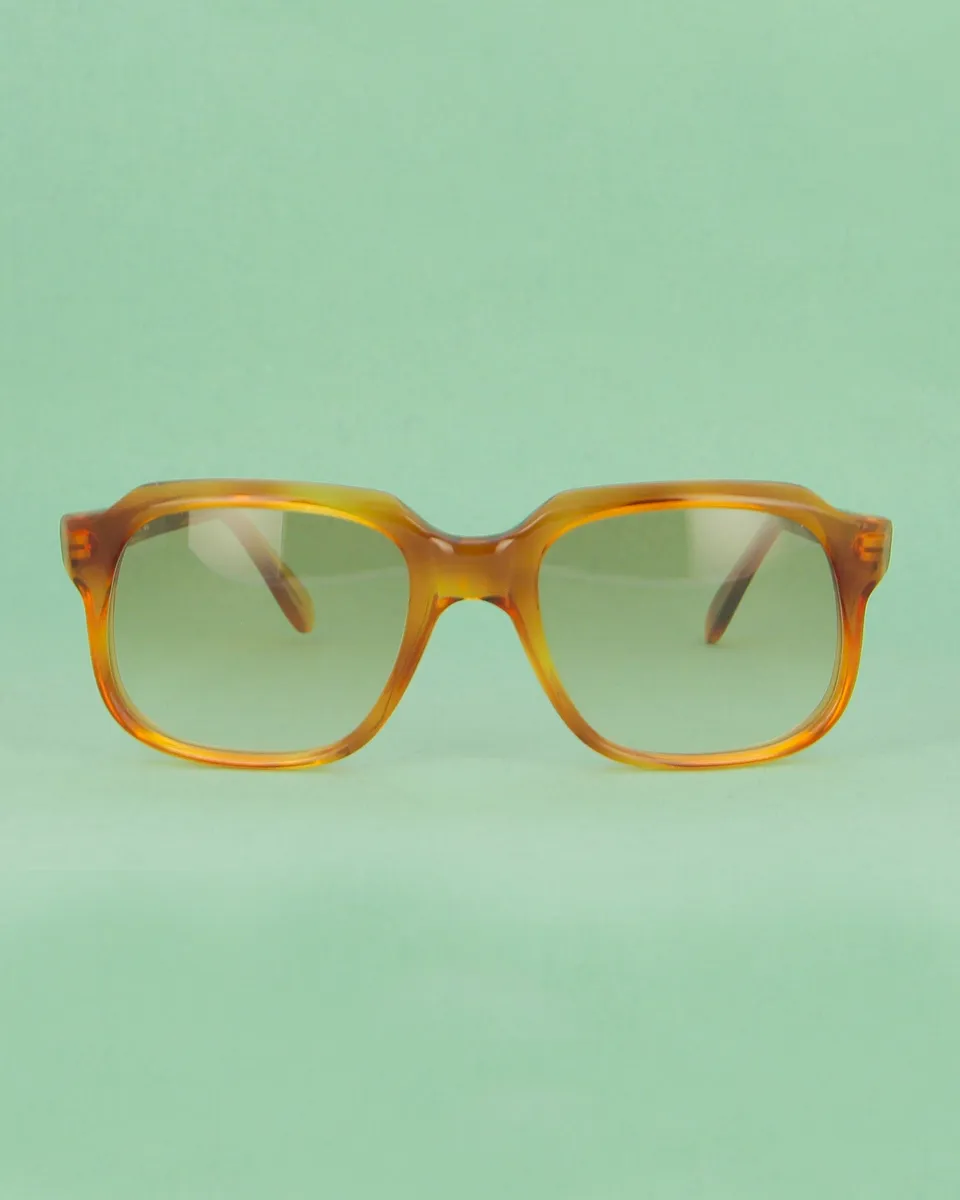 Desa MOD1 lunettes de soleil carrées miel vintage