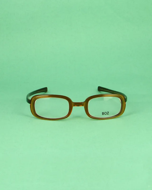 BOZ DEFI lunettes de soleil rectangle orangé bronze