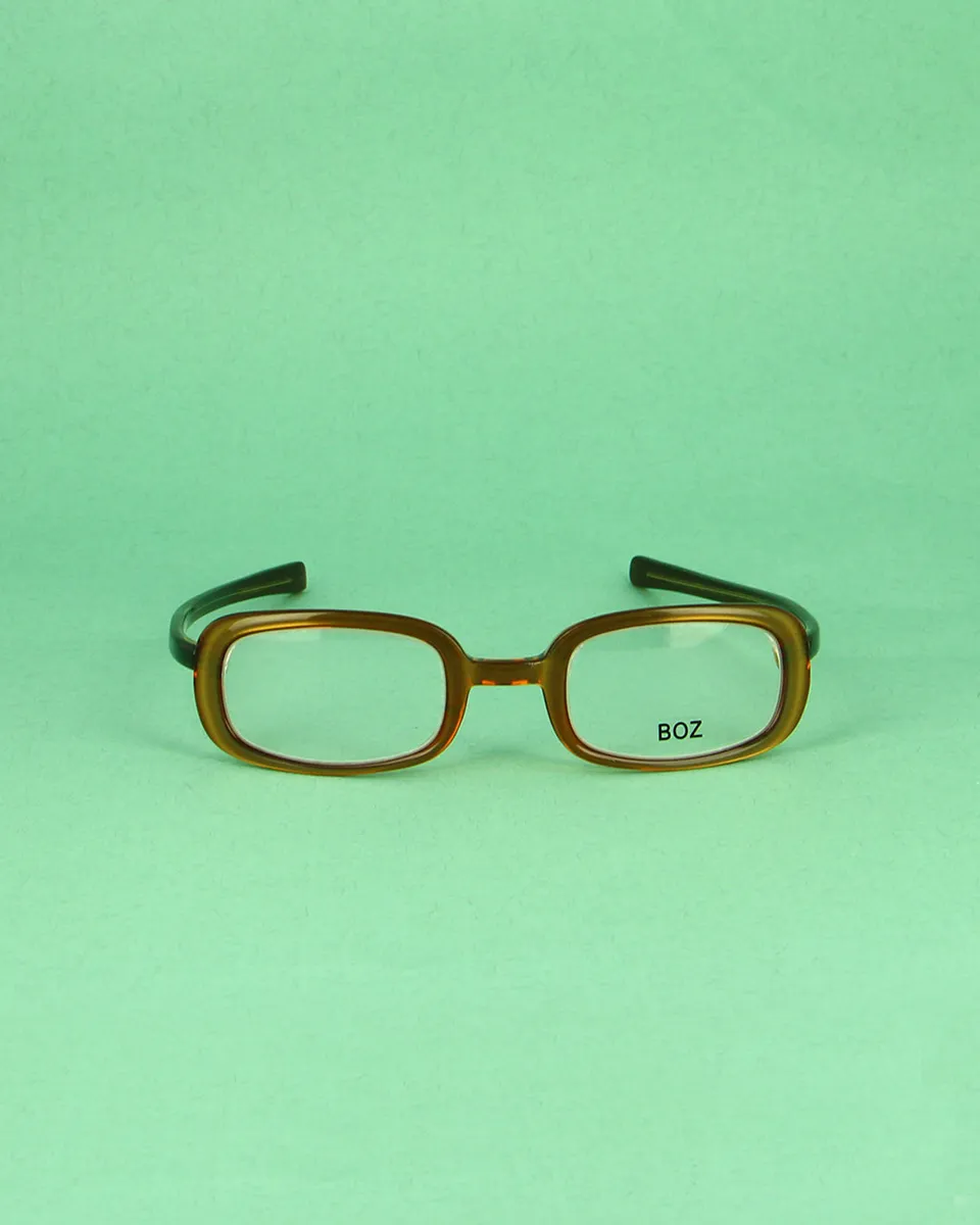 BOZ DEFI lunettes de soleil rectangle orangé bronze