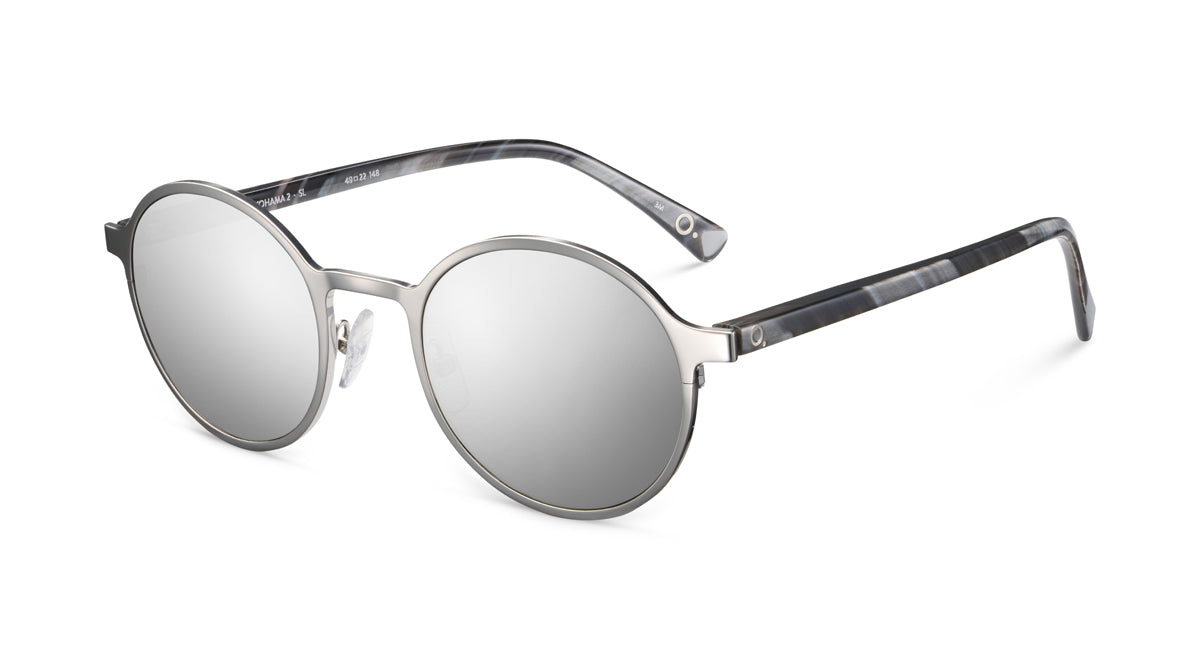 Etnia Barcelona Yokohama 2 Silver lunettes de soleil SL miroir 49