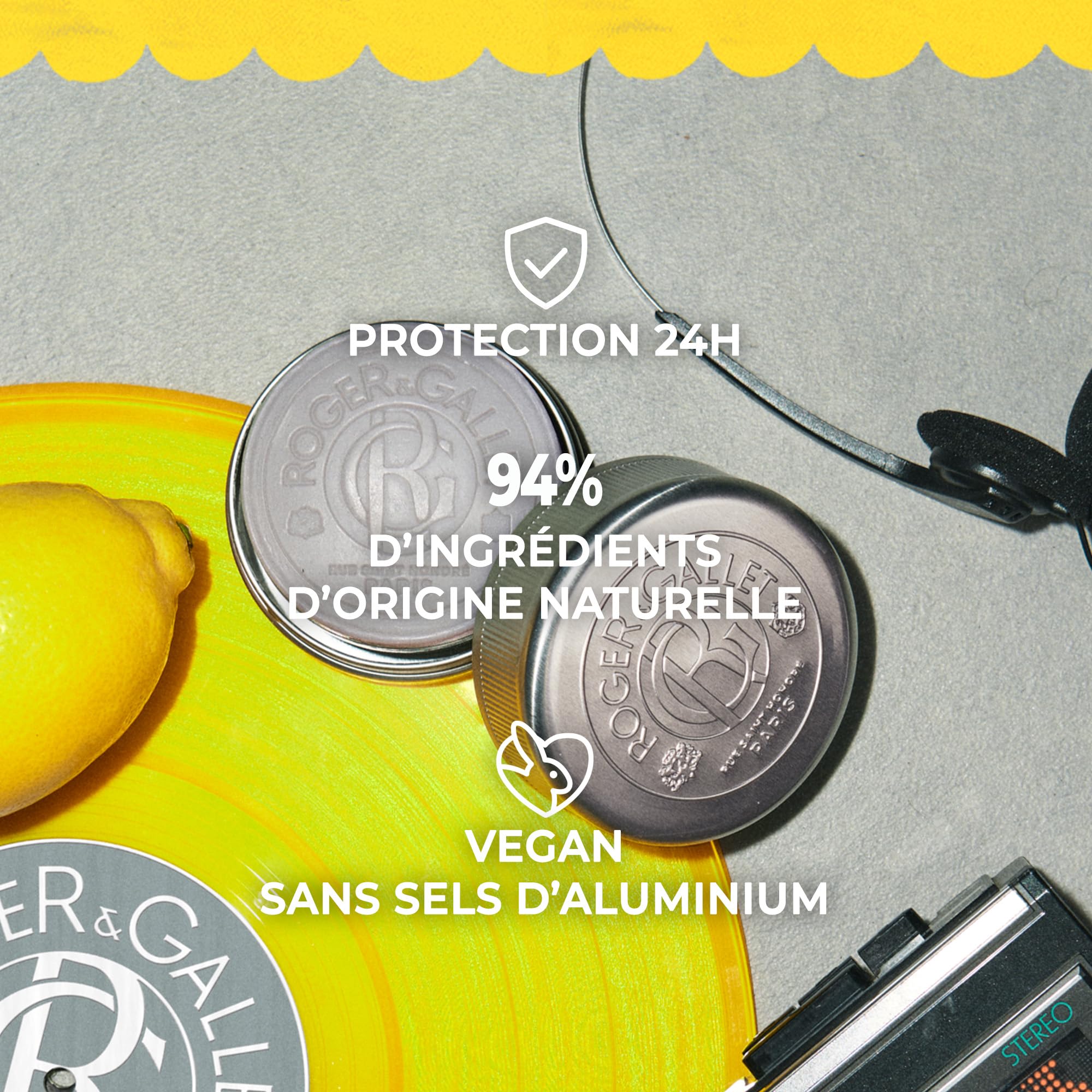 Roger&Gallet Cologne Twist pain de rasage 100g citron bergamote