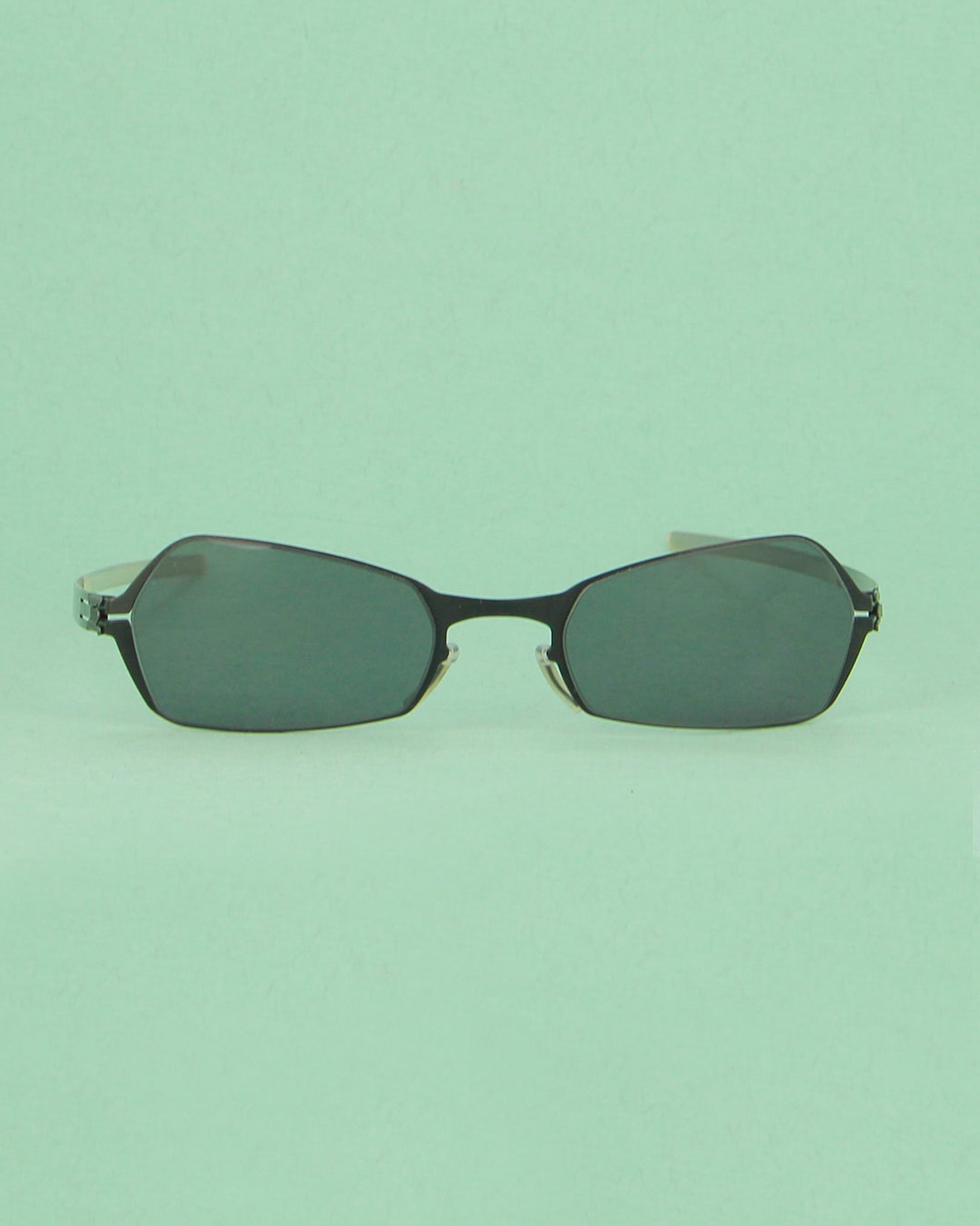 ICI Berlin Cem lunettes de soleil métal noir vintage