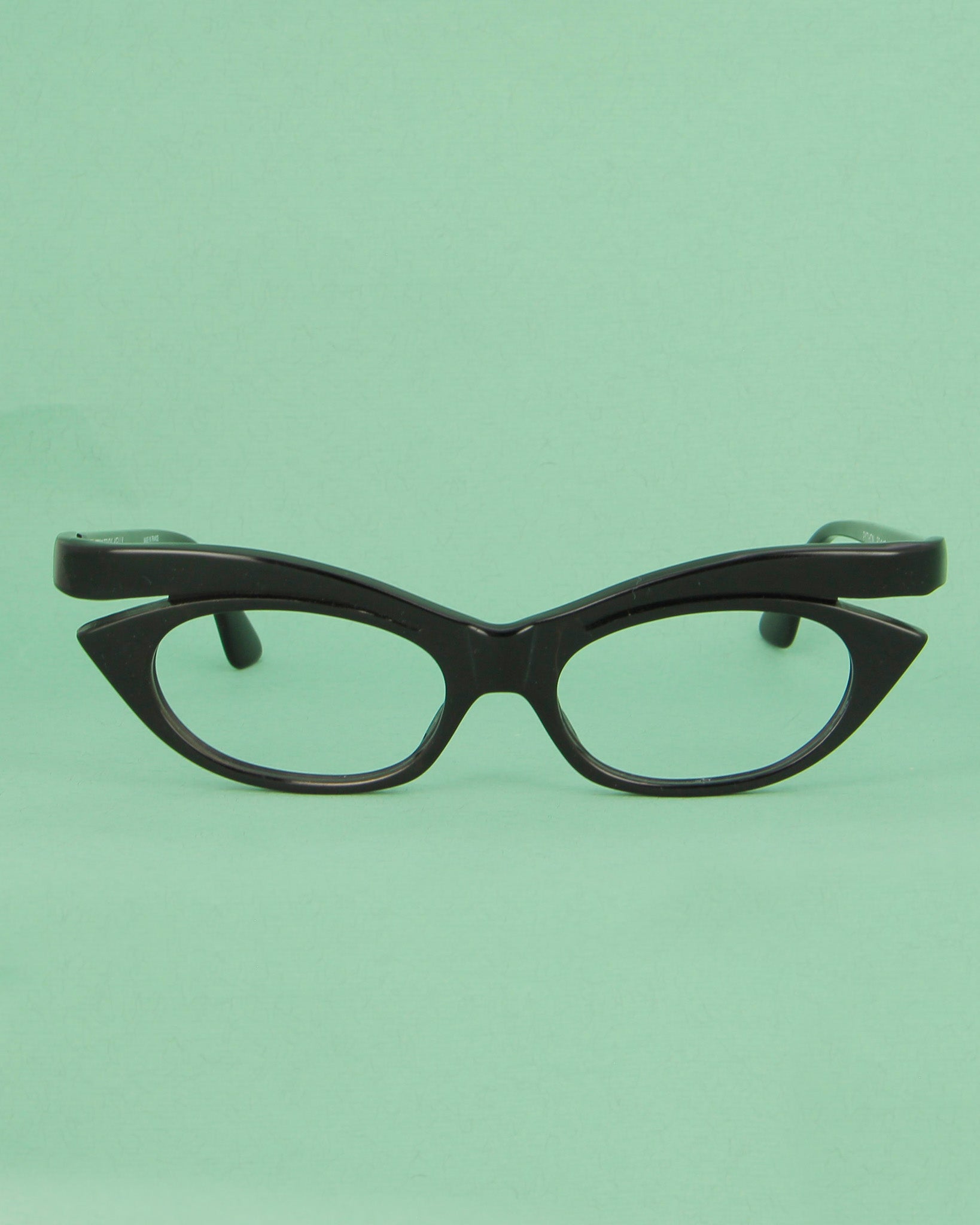Patrick Kelly Python 22 lunettes de vue noires cat eye