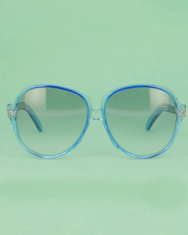 Yves Saint Laurent Gaude lunettes de soleil bleu oversize