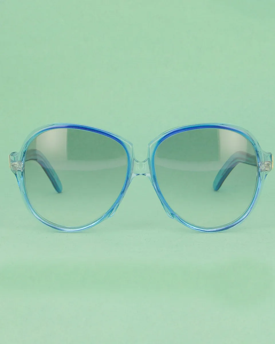 Yves Saint Laurent Gaude lunettes de soleil bleu oversize