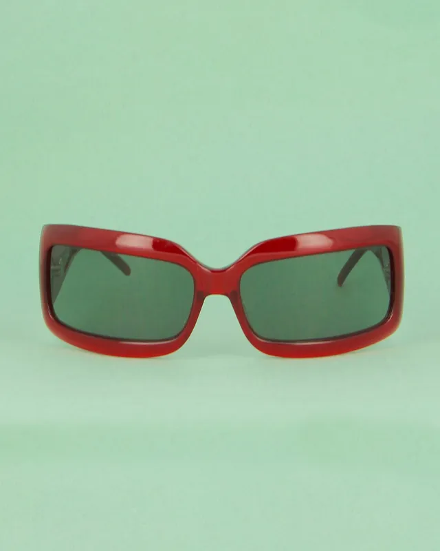 Gianfranco Ferré 7281 lunettes de soleil rouges masque
