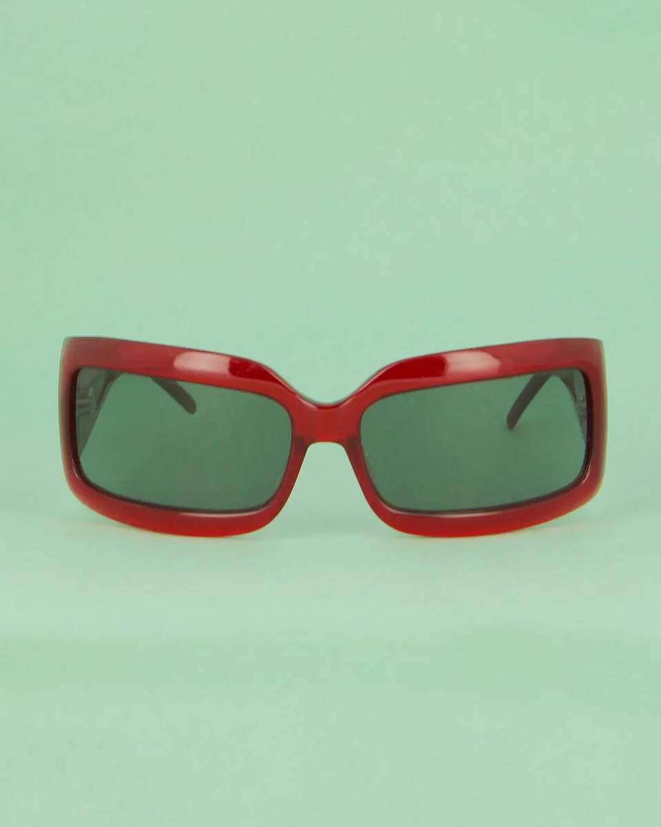 Gianfranco Ferré 7281 lunettes de soleil rouges masque