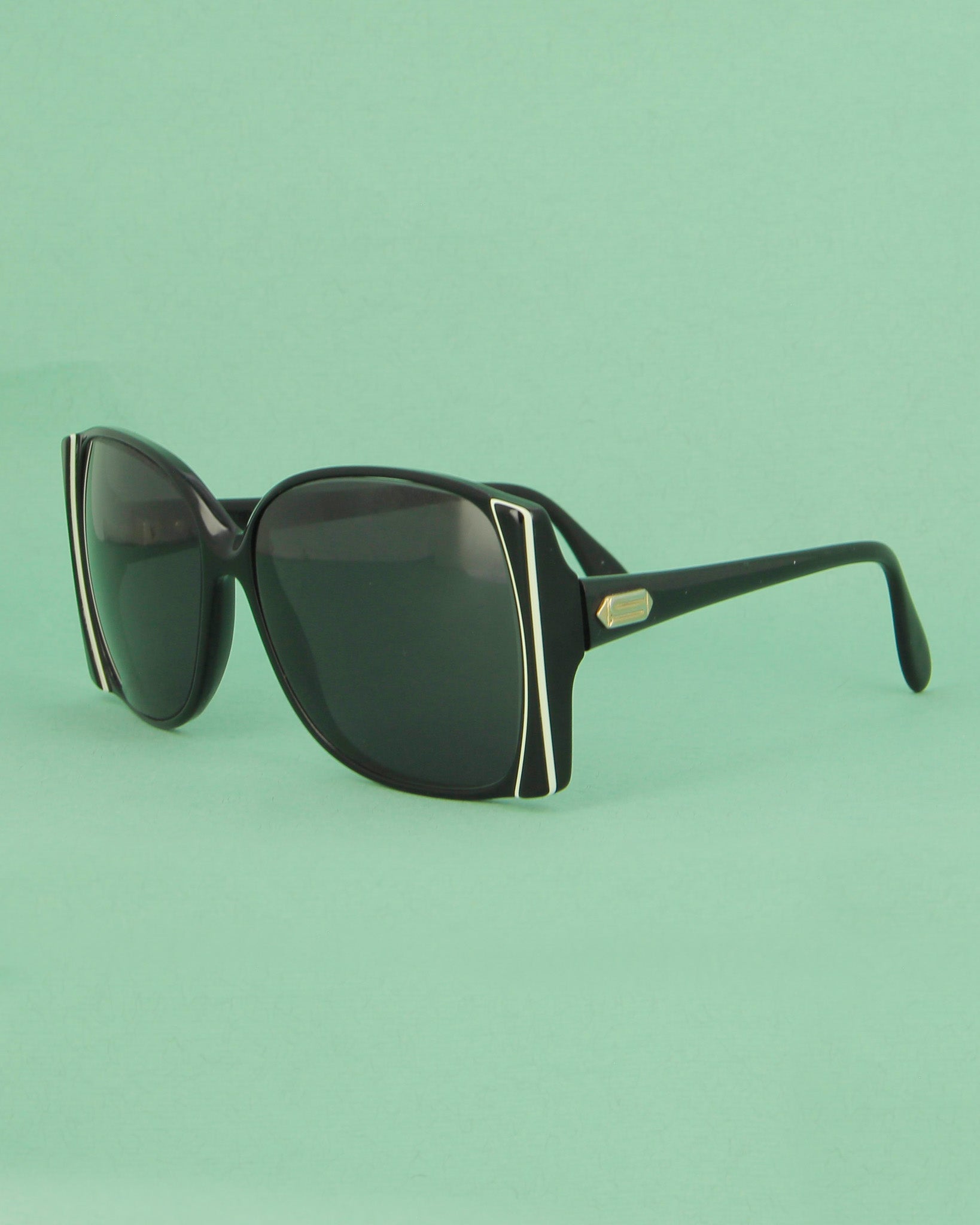 Silhouette Black lunettes de soleil noir papillon vintage