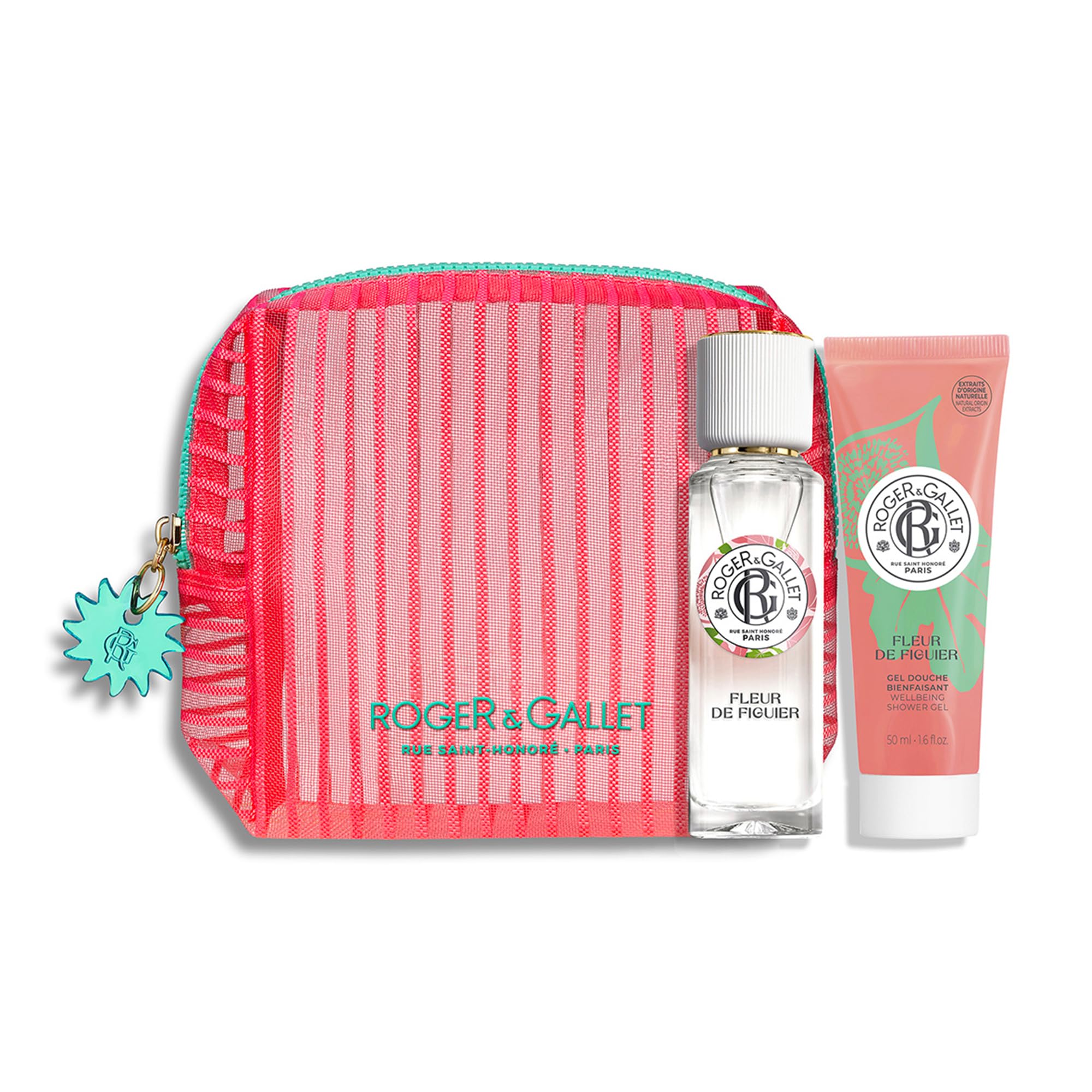 Roger Fleur de Figuier trousse voyage parfum 30 ml + gel douche