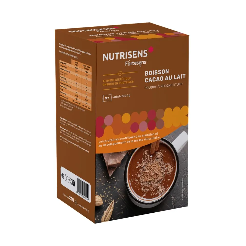 Nutrisens Fortesens boisson protéinée cacao 7x30g