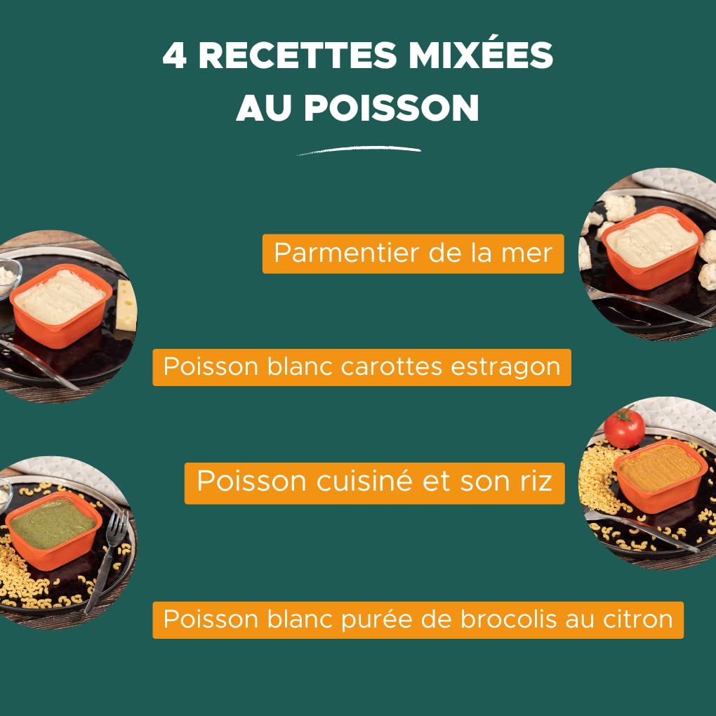 Nutrisens Plats Mixés Frais Poisson 6x300g Texture Lisse