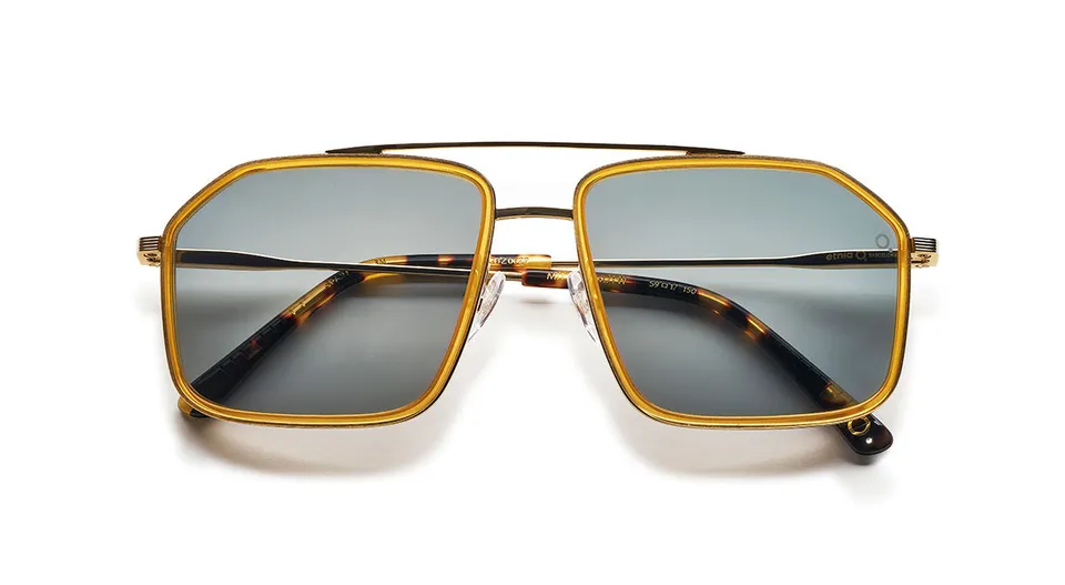 Etnia Barcelona Mitte 2 lunettes de soleil doré calibre 59