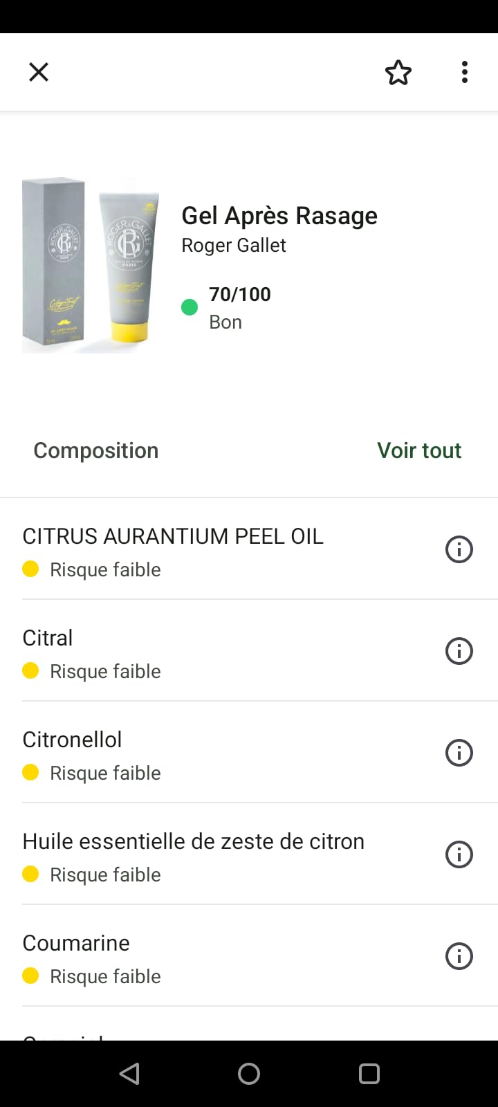 Roger&Gallet Cologne Twist gel après-rasage 75ml sauge