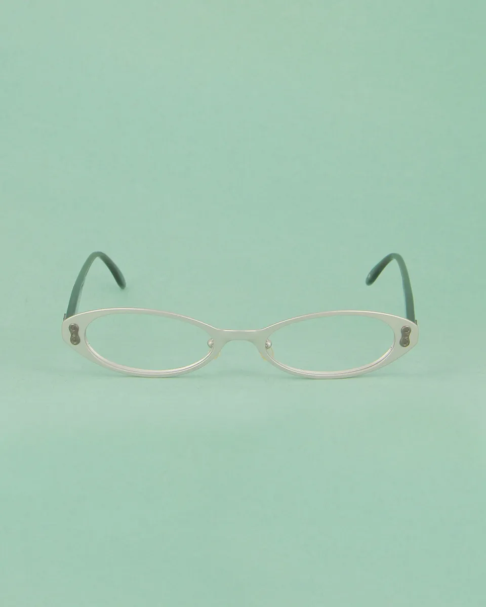 BOZ Anais lunettes de vue argentées ovales métal