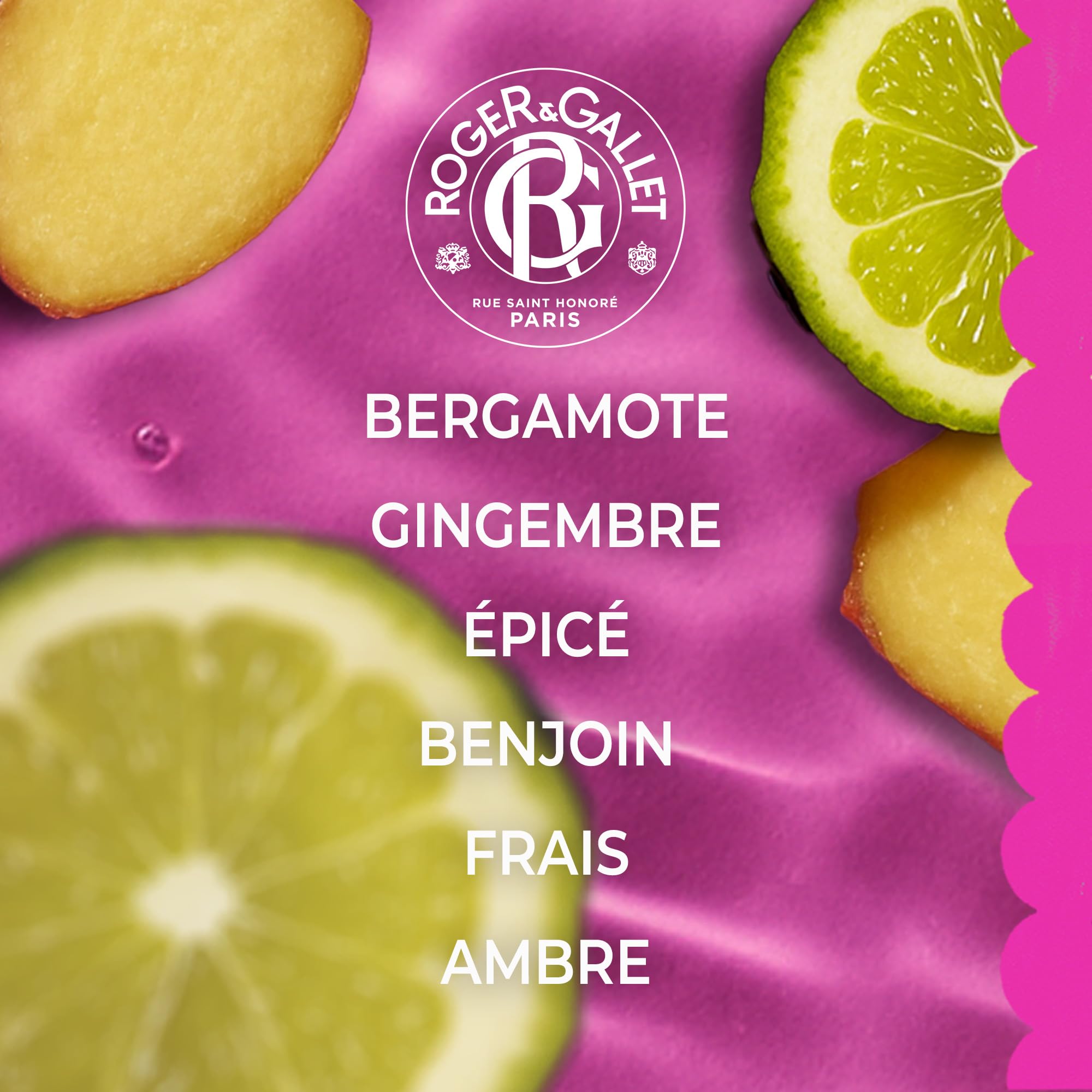Roger&Gallet Gingembre eau parfumée spray bergamote