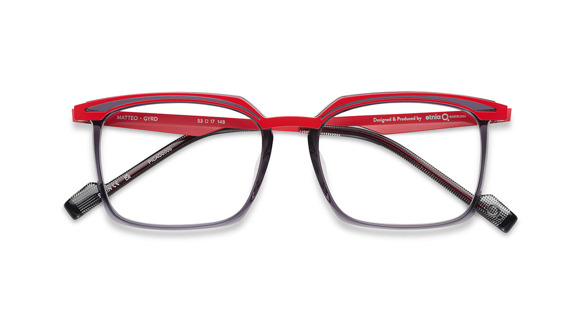 Etnia Barcelona Matteo lunettes de vue GY/RD calibre 53