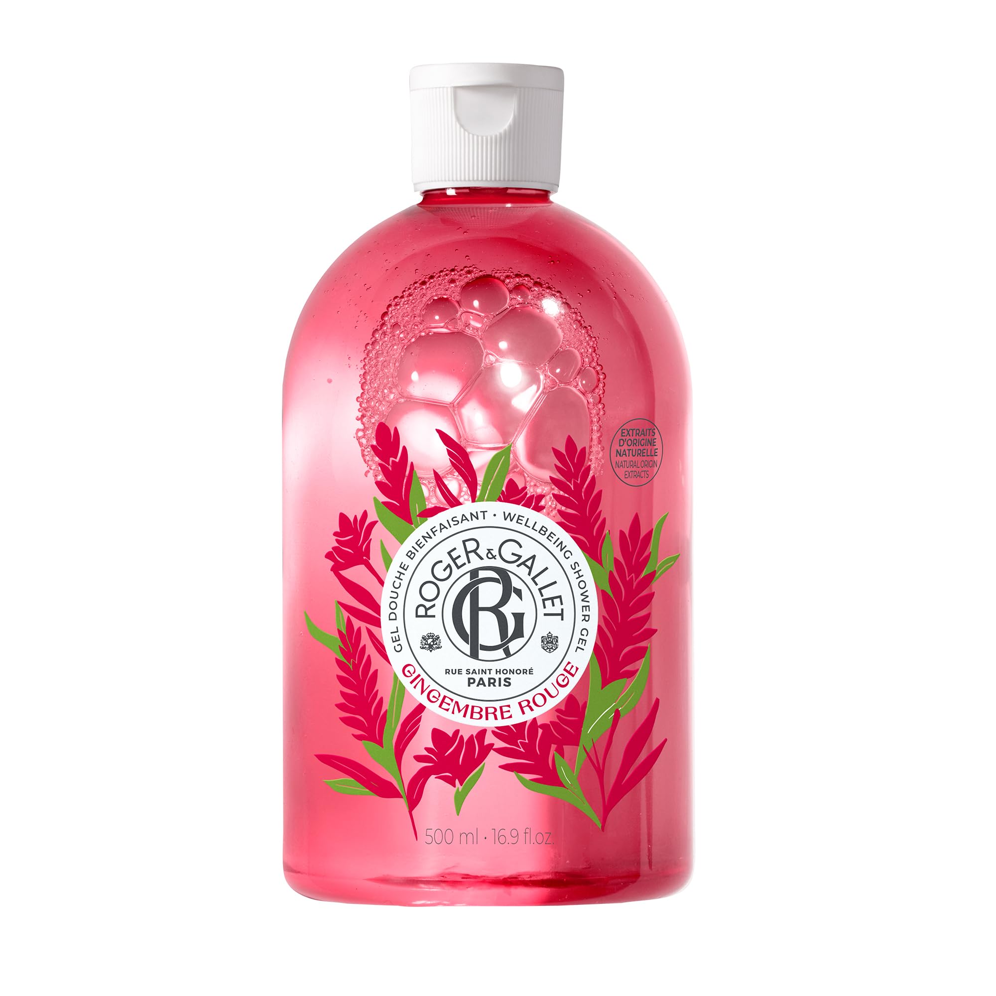 Roger & Gallet Gingembre Rouge gel douche 500 ml tonique