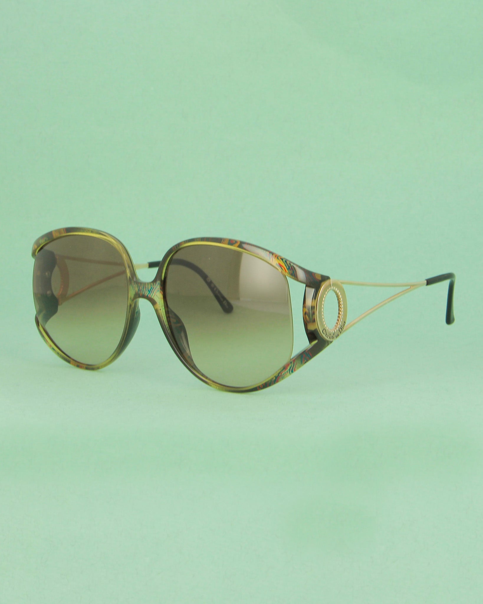 Christian Dior 2757 lunettes de soleil oversize vert