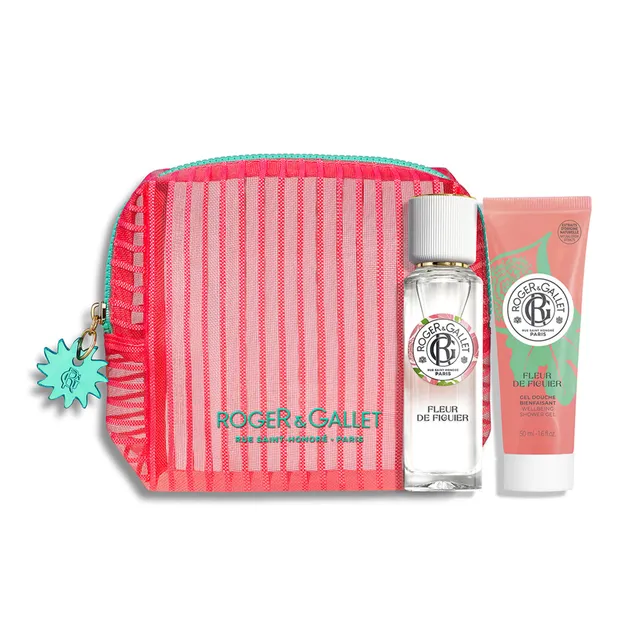 Roger Fleur de Figuier trousse voyage parfum 30 ml + gel douche