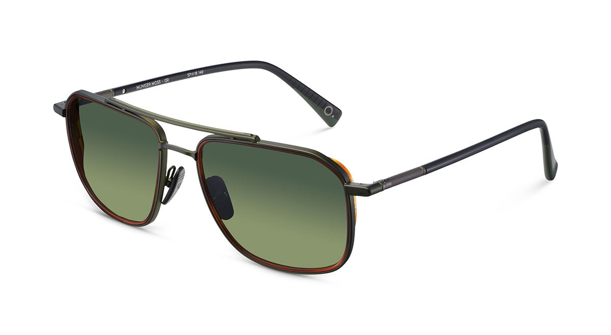 Etnia Barcelona Munger Moss Sun lunettes de soleil polarisé dégradé 57