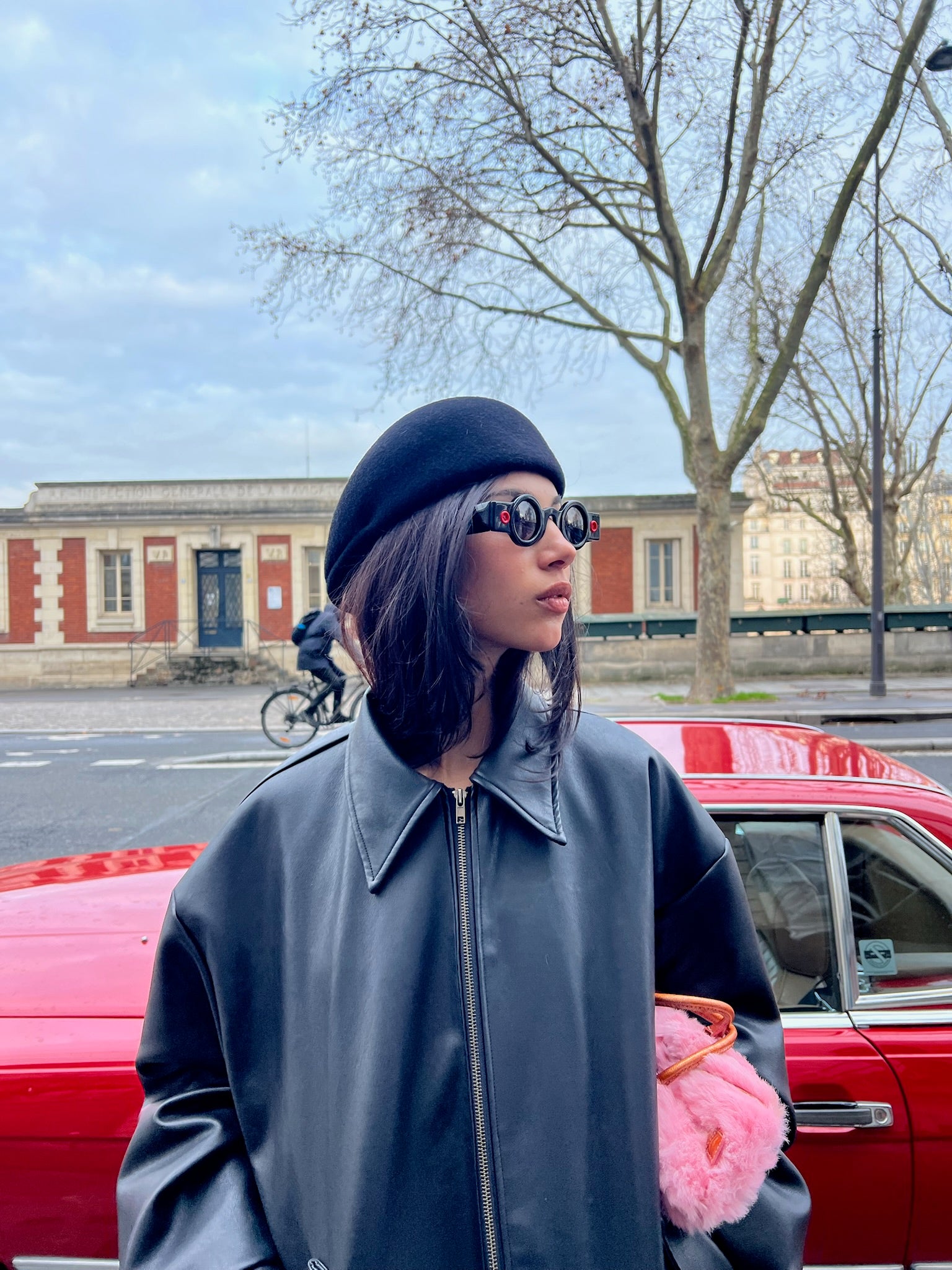 Patrick Kelly Peanut 22 lunettes de soleil rondes noires