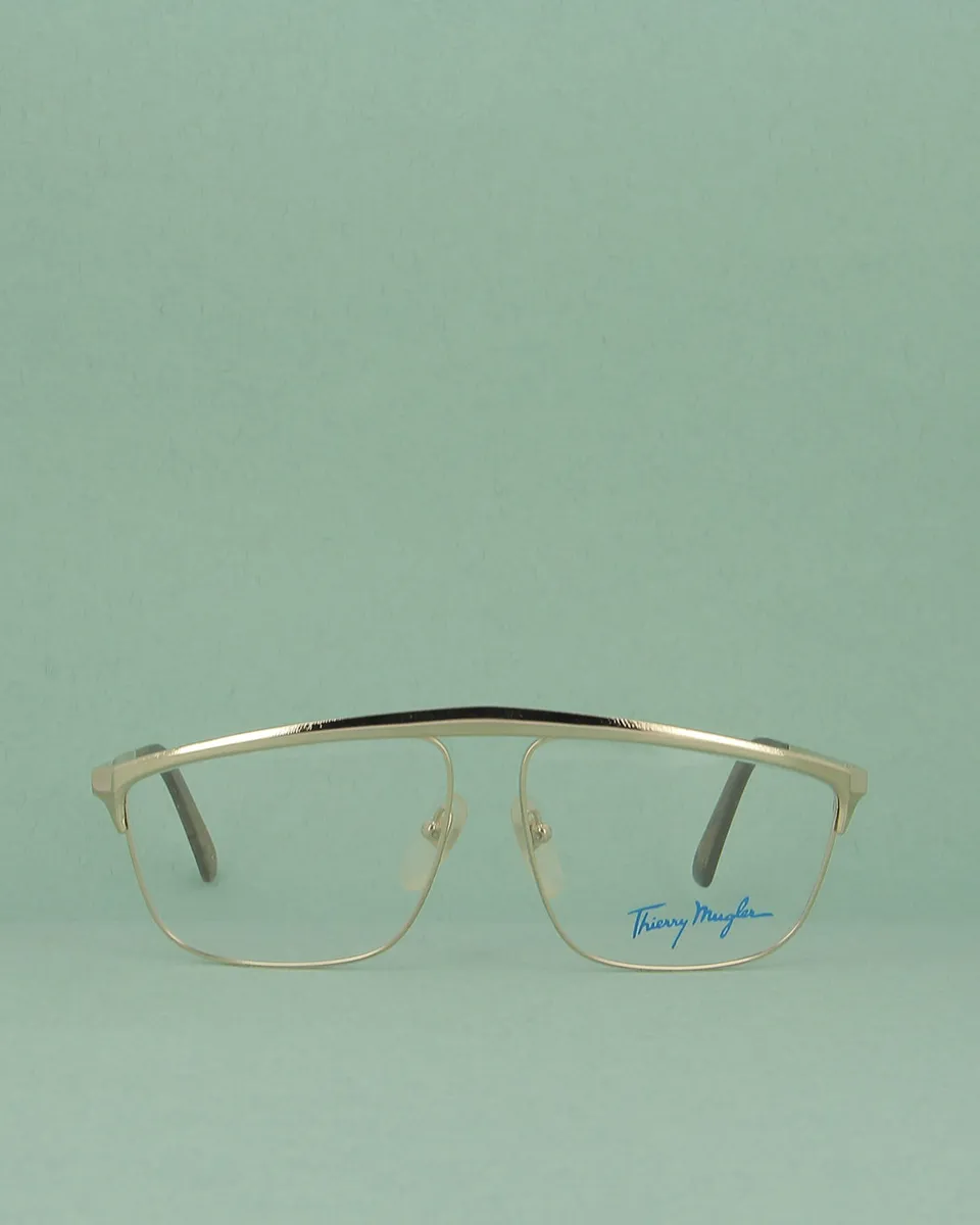 Thierry Mugler TM25 lunettes de vue rectangle doré