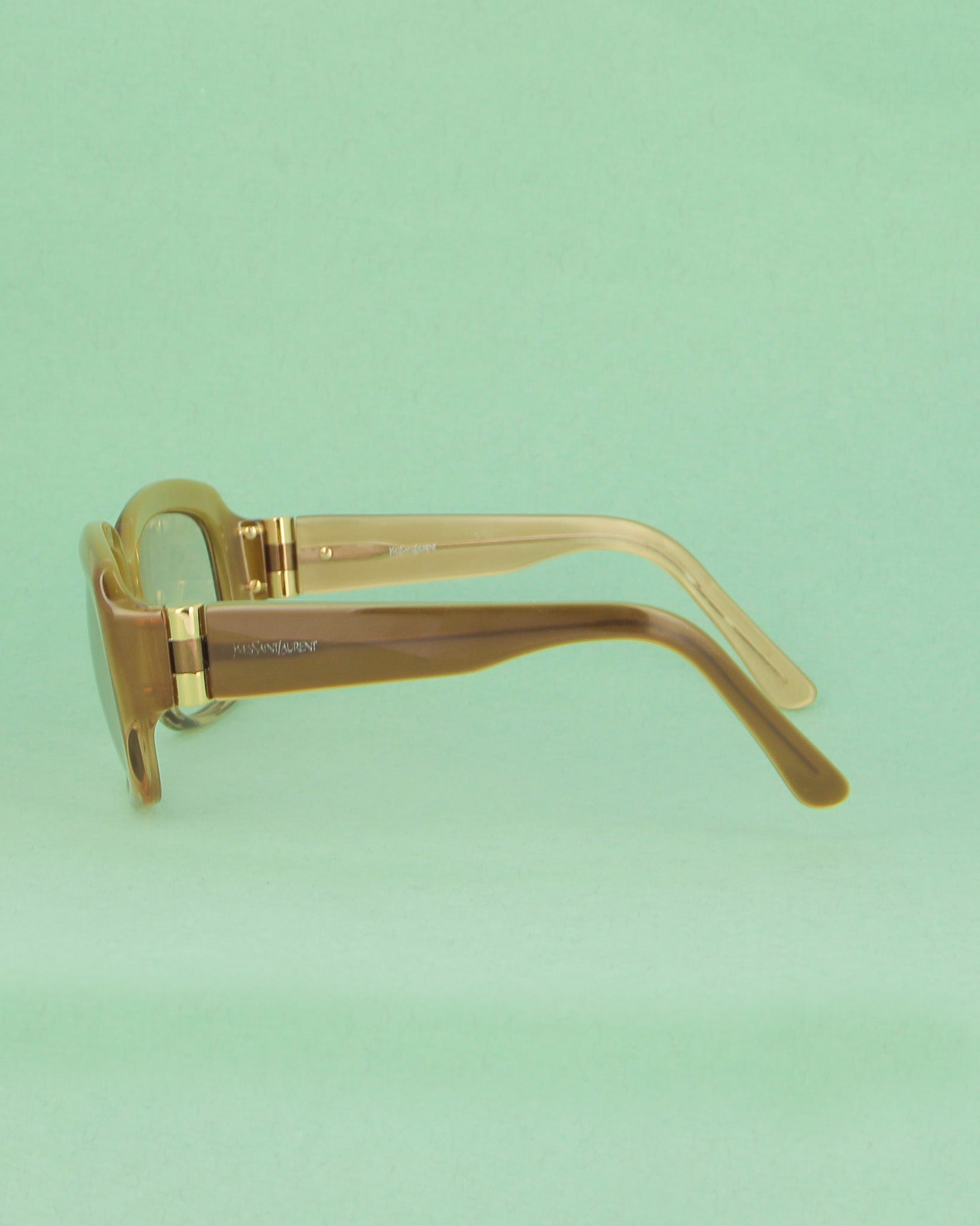 Yves Saint Laurent 6150 lunettes de soleil femme miel oversize